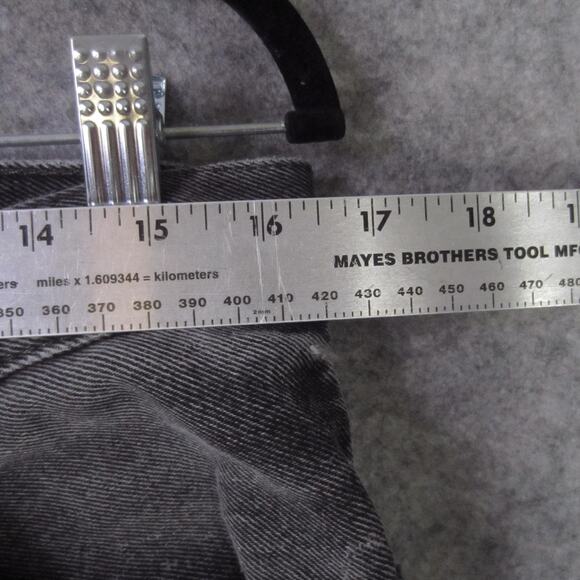 Levis 550 Jeans Mens 33x30 Faded Black Relaxed Fit Tapered Leg Denim Zip Fly - Picture 4 of 12